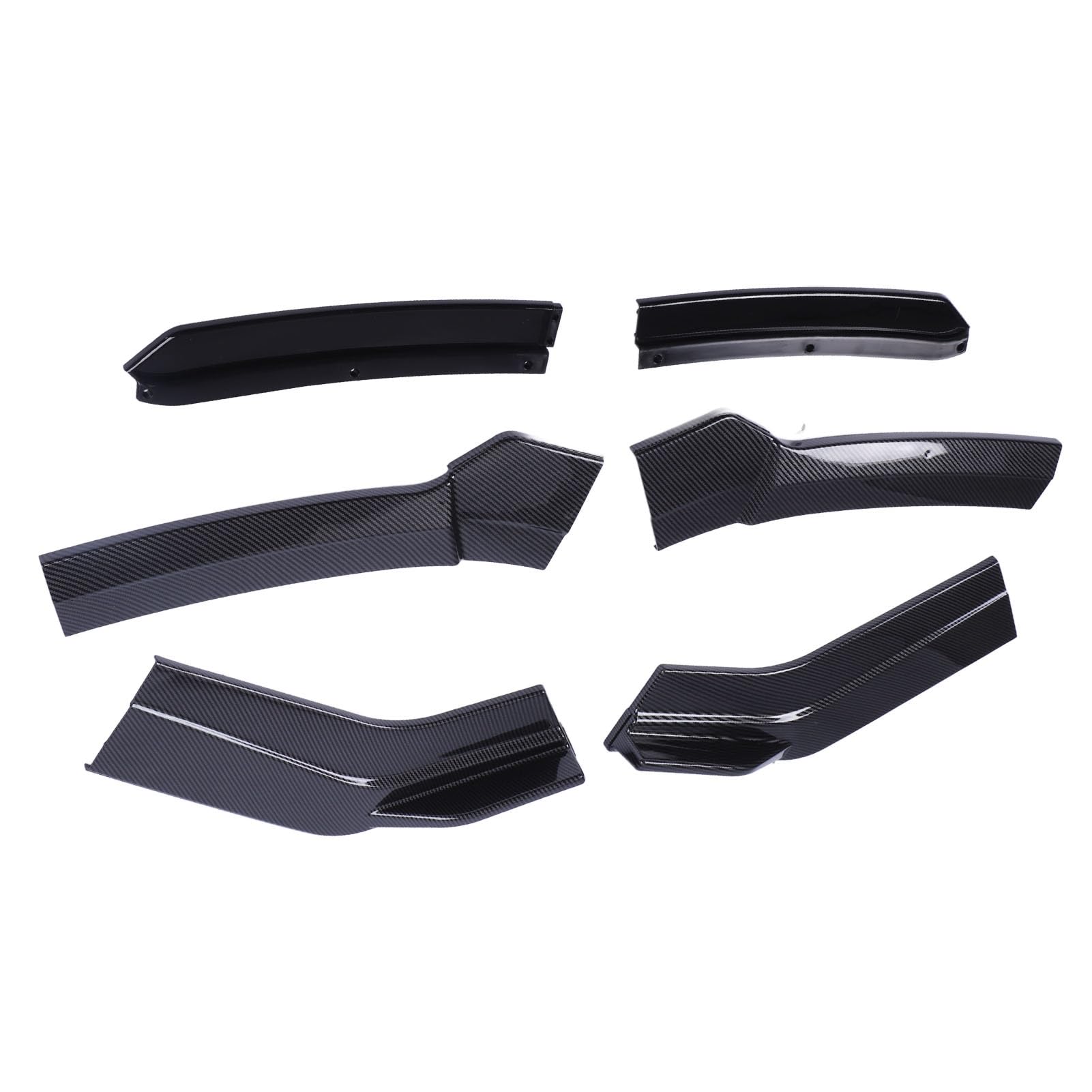 Boroco Front Stoßfänger Splitter Kohlefaserstil Stoßfänger Spoiler Diffusor 170 Cm Länge Ersatz für (Schwarze Lippe) von BOROCO