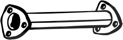 Bosal Abgasrohr [Hersteller-Nr. 741-003] für Chevrolet, Daewoo von BOSAL