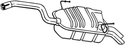 Bosal Endschalldämpfer [Hersteller-Nr. 190-903] für Citroën, Fiat, Lancia, Peugeot von BOSAL