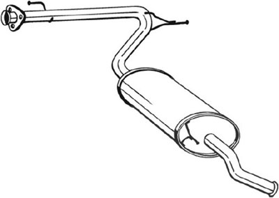 Bosal Endschalldämpfer [Hersteller-Nr. 281-093] für Citroën, Fiat, Peugeot von BOSAL
