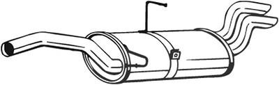 Bosal Endschalldämpfer [Hersteller-Nr. 135-567] für Citroën, Fiat, Peugeot von BOSAL