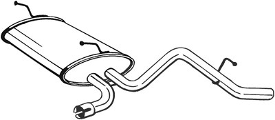 Bosal Endschalldämpfer [Hersteller-Nr. 141-007] für Daewoo von BOSAL