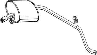 Bosal Endschalldämpfer [Hersteller-Nr. 278-075] für Fiat von BOSAL