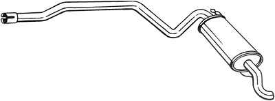 Bosal Endschalldämpfer [Hersteller-Nr. 287-199] für Fiat von BOSAL