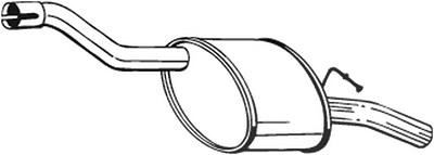 Bosal Endschalldämpfer [Hersteller-Nr. 154-607] für Ford von BOSAL