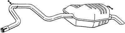 Bosal Endschalldämpfer [Hersteller-Nr. 280-865] für Ford von BOSAL