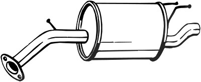 Bosal Endschalldämpfer [Hersteller-Nr. 128-023] für Chevrolet von BOSAL
