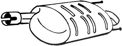 Bosal Endschalldämpfer [Hersteller-Nr. 128-027] für Chevrolet, Opel, Vauxhall von BOSAL
