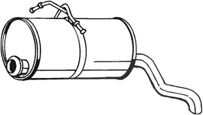 Bosal Endschalldämpfer [Hersteller-Nr. 135-001] für Citroën, Peugeot von BOSAL