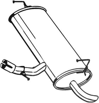 Bosal Endschalldämpfer [Hersteller-Nr. 145-201] für Nissan von BOSAL