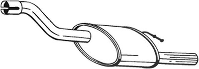Bosal Endschalldämpfer [Hersteller-Nr. 154-379] für Ford von BOSAL