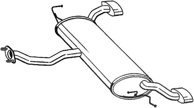 Bosal Endschalldämpfer [Hersteller-Nr. 165-417] für Hyundai, Kia von BOSAL