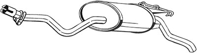 Bosal Endschalldämpfer [Hersteller-Nr. 175-345] für Mercedes-Benz von BOSAL