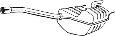 Bosal Endschalldämpfer [Hersteller-Nr. 175-349] für Mercedes-Benz von BOSAL
