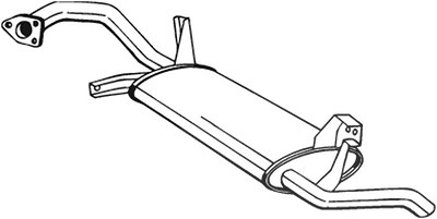 Bosal Endschalldämpfer [Hersteller-Nr. 177-105] für Mitsubishi von BOSAL