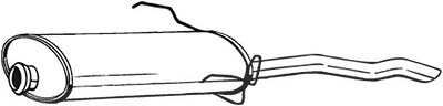 Bosal Endschalldämpfer [Hersteller-Nr. 190-927] für Peugeot von BOSAL