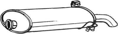 Bosal Endschalldämpfer [Hersteller-Nr. 190-939] für Peugeot von BOSAL