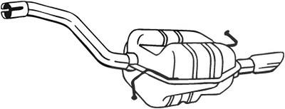 Bosal Endschalldämpfer [Hersteller-Nr. 233-205] für VW von BOSAL
