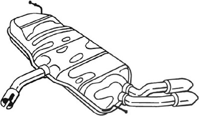 Bosal Endschalldämpfer [Hersteller-Nr. 233-707] für VW von BOSAL