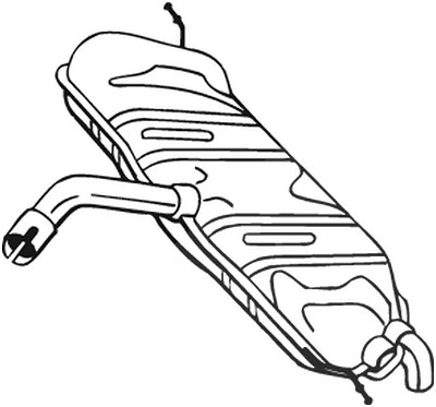 Bosal Endschalldämpfer [Hersteller-Nr. 233-807] für VW von BOSAL