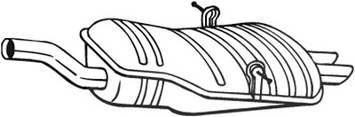 Bosal Endschalldämpfer [Hersteller-Nr. 247-191] für BMW von BOSAL