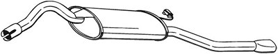 Bosal Endschalldämpfer [Hersteller-Nr. 281-097] für Skoda von BOSAL
