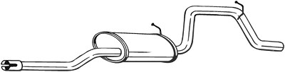 Bosal Endschalldämpfer [Hersteller-Nr. 281-519] für Opel von BOSAL