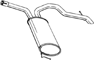 Bosal Endschalldämpfer [Hersteller-Nr. 281-877] für Nissan, Opel, Renault, Vauxhall von BOSAL