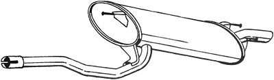 Bosal Endschalldämpfer [Hersteller-Nr. 282-085] für Toyota von BOSAL
