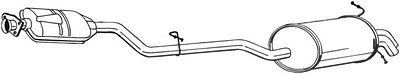 Bosal Endschalldämpfer [Hersteller-Nr. 286-055] für Mercedes-Benz von BOSAL
