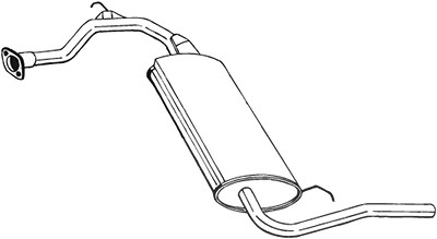 Bosal Endschalldämpfer [Hersteller-Nr. 278-349] für Honda von BOSAL