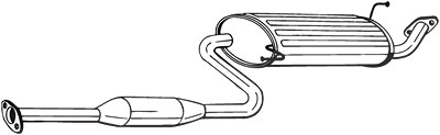 Bosal Endschalldämpfer [Hersteller-Nr. 283-531] für Hyundai von BOSAL