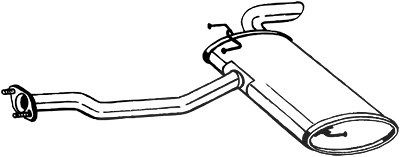 Bosal Endschalldämpfer [Hersteller-Nr. 169-221] für Kia von BOSAL