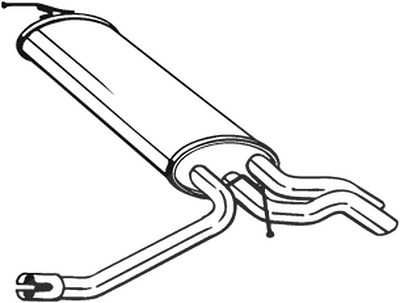 Bosal Endschalldämpfer [Hersteller-Nr. 175-087] für Mercedes-Benz von BOSAL