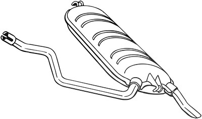 Bosal Endschalldämpfer [Hersteller-Nr. 278-235] für Mercedes-Benz von BOSAL