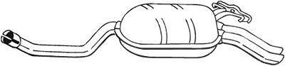 Bosal Endschalldämpfer [Hersteller-Nr. 278-195] für Mercedes-Benz von BOSAL