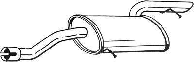Bosal Endschalldämpfer [Hersteller-Nr. 175-441] für Mercedes-Benz von BOSAL