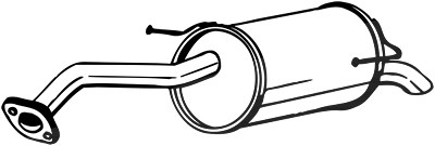 Bosal Endschalldämpfer [Hersteller-Nr. 145-193] für Nissan von BOSAL