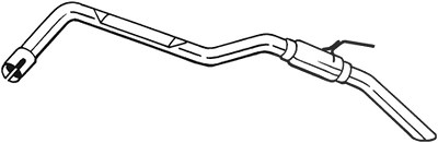 Bosal Endschalldämpfer [Hersteller-Nr. 281-881] für Nissan von BOSAL