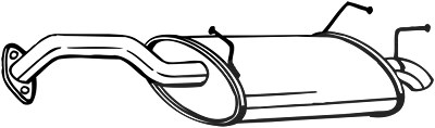 Bosal Endschalldämpfer [Hersteller-Nr. 145-115] für Nissan von BOSAL