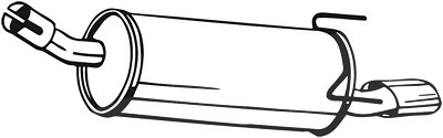 Bosal Endschalldämpfer [Hersteller-Nr. 185-133] für Opel, Vauxhall von BOSAL