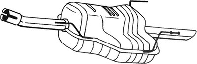 Bosal Endschalldämpfer [Hersteller-Nr. 185-307] für Opel von BOSAL