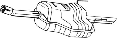 Bosal Endschalldämpfer [Hersteller-Nr. 185-491] für Opel, Vauxhall von BOSAL