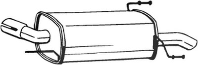 Bosal Endschalldämpfer [Hersteller-Nr. 185-553] für Opel von BOSAL