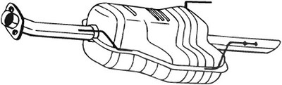 Bosal Endschalldämpfer [Hersteller-Nr. 185-603] für Opel, Vauxhall von BOSAL