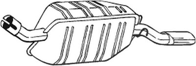 Bosal Endschalldämpfer [Hersteller-Nr. 185-227] für Opel von BOSAL