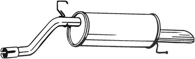 Bosal Endschalldämpfer [Hersteller-Nr. 185-181] für Opel, Vauxhall von BOSAL