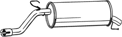 Bosal Endschalldämpfer [Hersteller-Nr. 185-685] für Opel von BOSAL