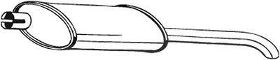 Bosal Endschalldämpfer [Hersteller-Nr. 185-021] für Opel, Vauxhall von BOSAL