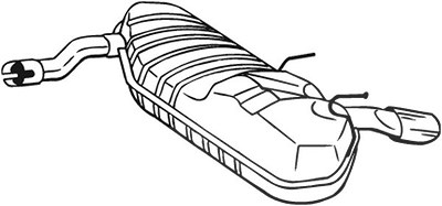 Bosal Endschalldämpfer [Hersteller-Nr. 185-121] für Opel, Vauxhall von BOSAL